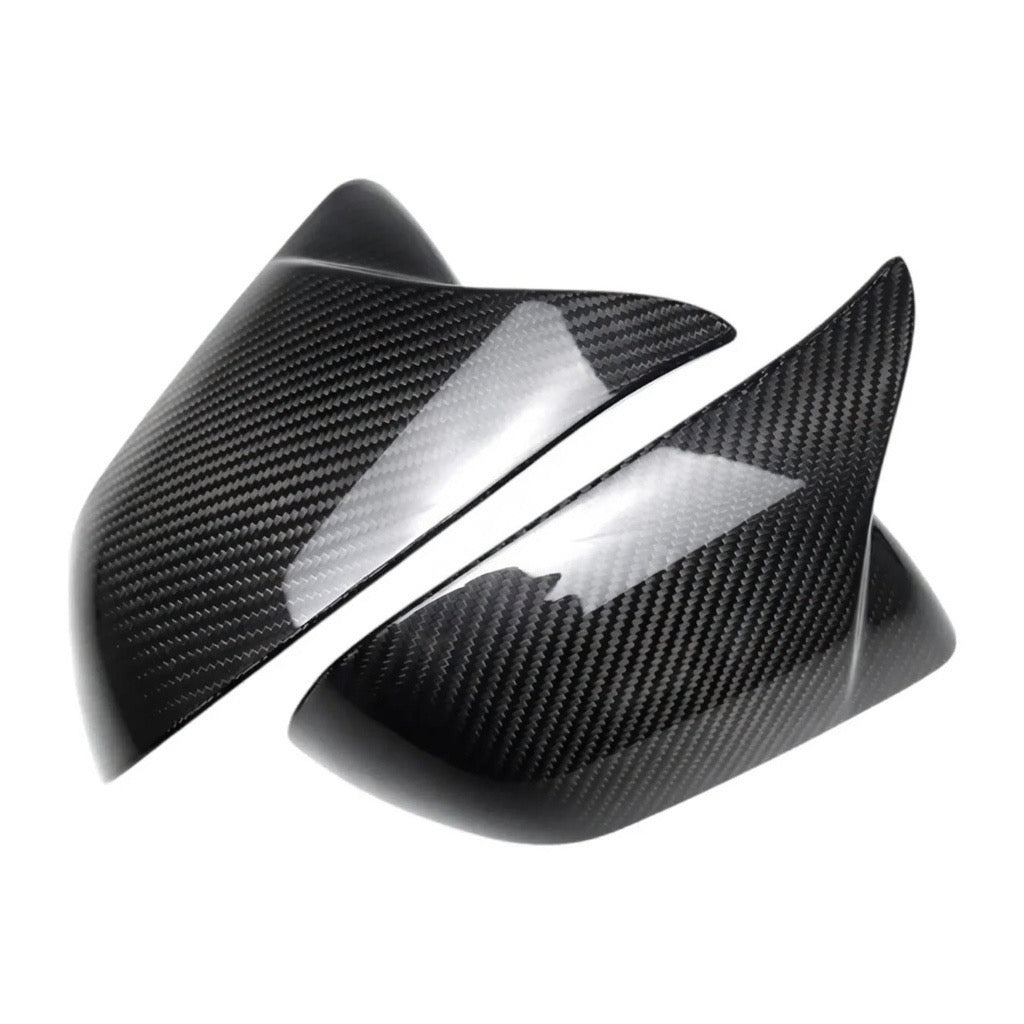 CARBON FIBER SIDE MIRROR COVERS W/ TURN SIGNAL - FORD MUSTANG (2015–2023)