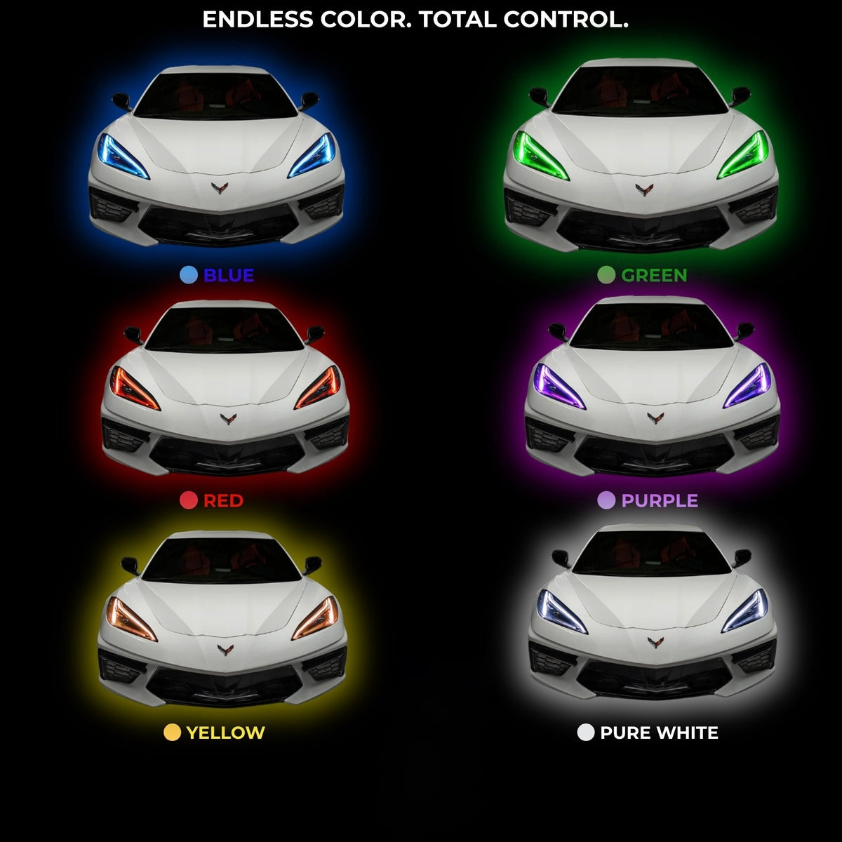 RGB HEADLIGHT DRL MODULE UPGRADE - CHEVROLET CORVETTE C8 (2020–2026)