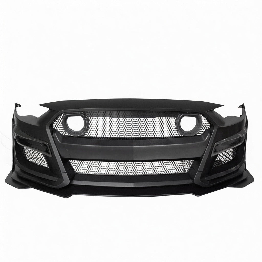GT500 STYLE FRONT BUMPER CONVERSION KIT WITH LED GRILLE - FORD MUSTANG (2018–2023)