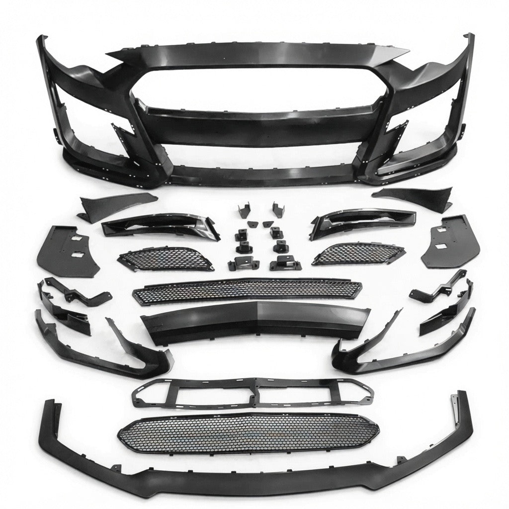 GT500 STYLE FRONT BUMPER CONVERSION KIT - FORD MUSTANG (2018–2023)