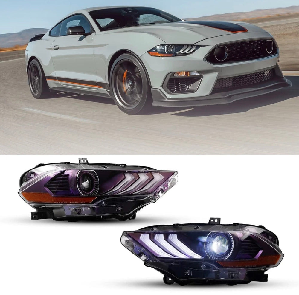 2018–2022 Ford Mustang LED DRL Projector Headlights