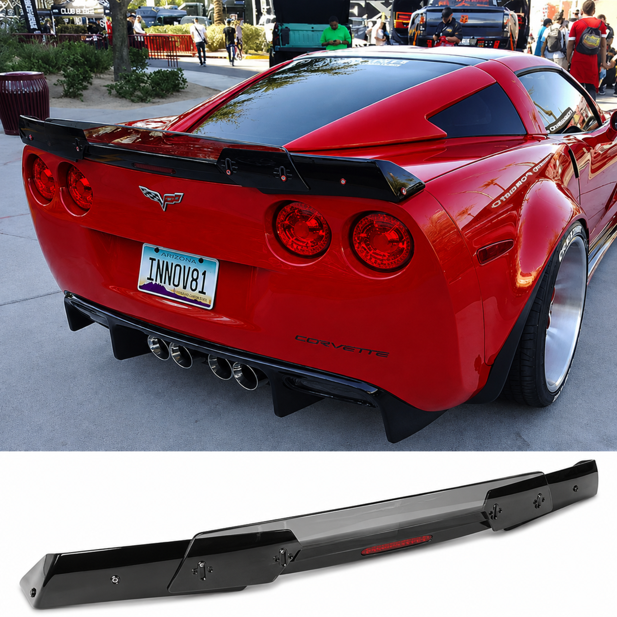 TRACKFORM PERFORMANCE REAR TRUNK SPOILER WING - CORVETTE C6