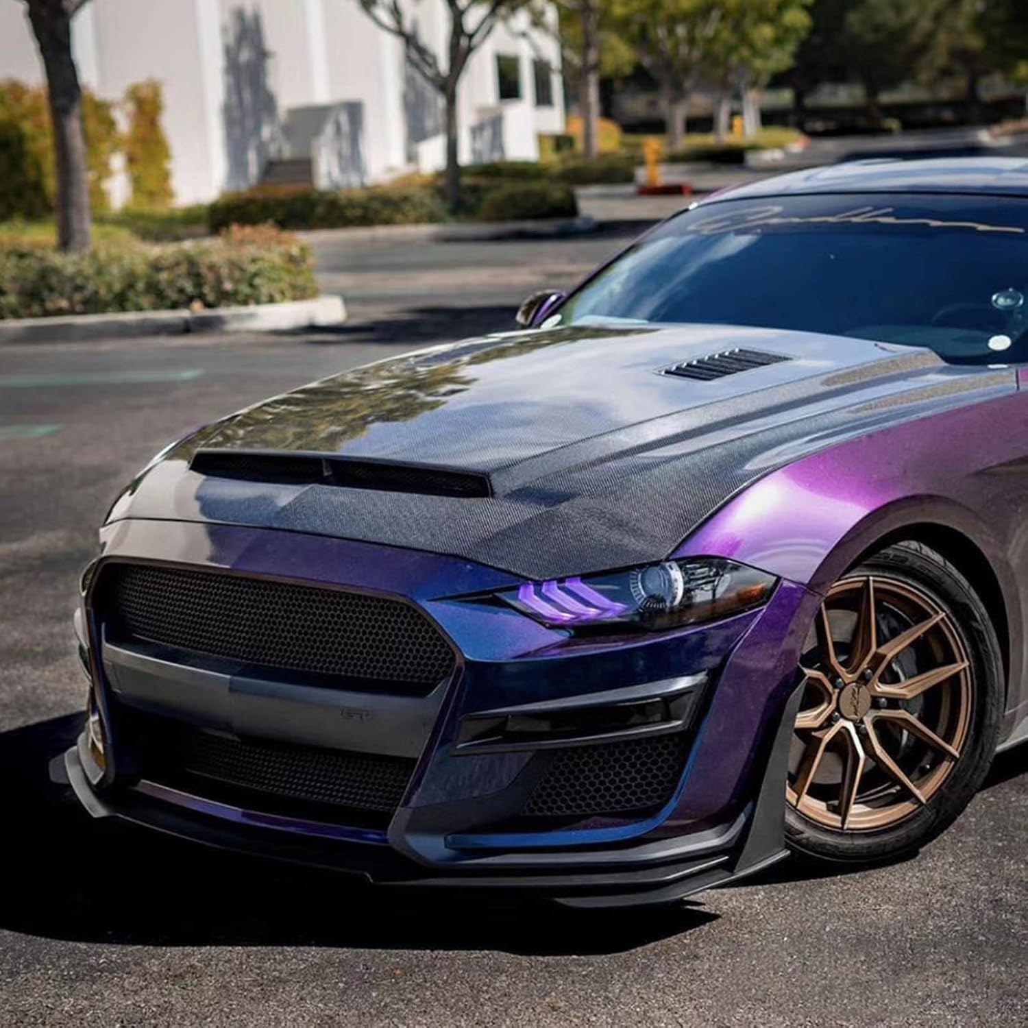 GT500 STYLE FRONT BUMPER CONVERSION KIT - FORD MUSTANG (2018–2023)