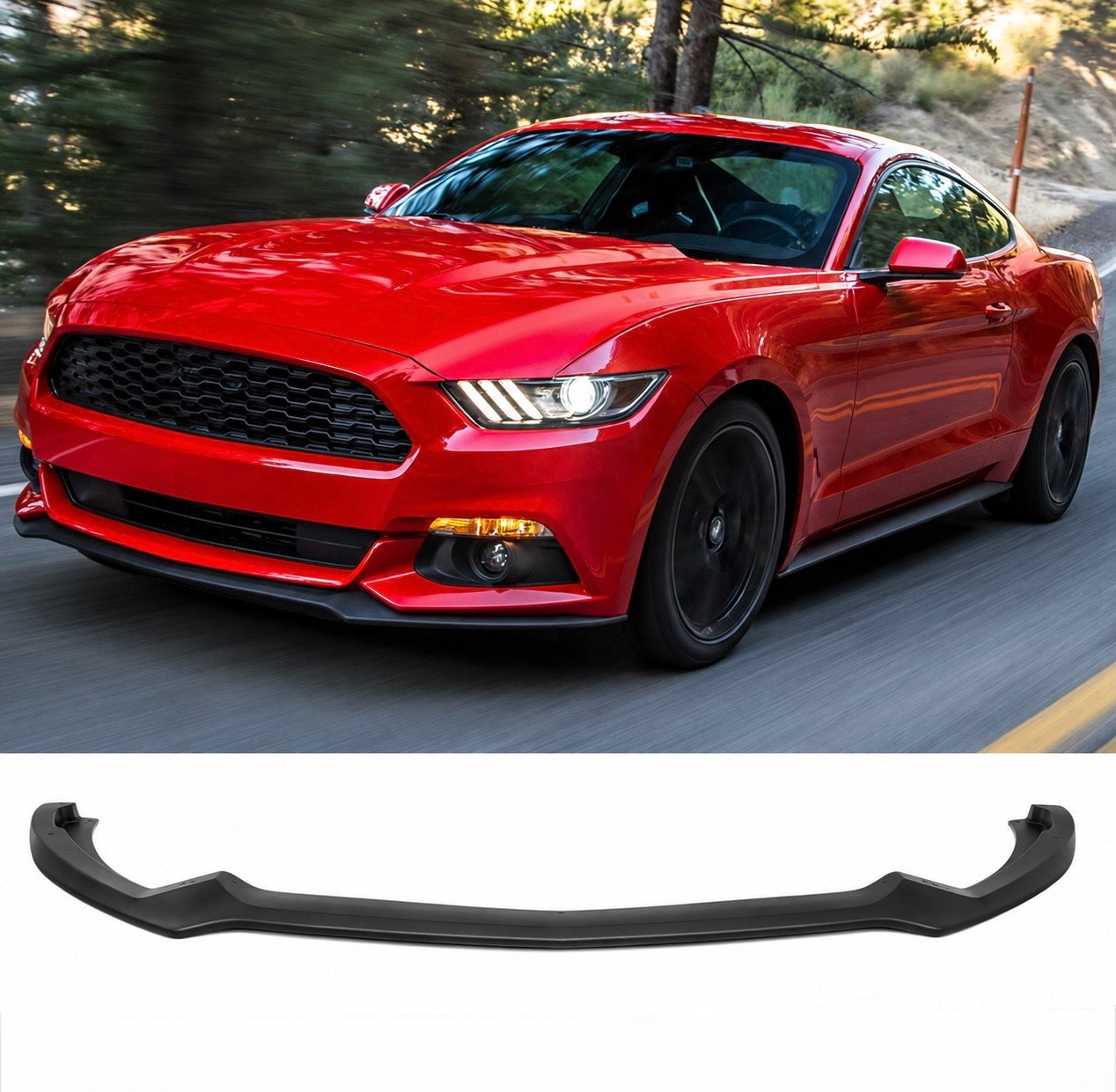 AAD STYLE FRONT BUMPER LIP - FORD MUSTANG (2015–2017)