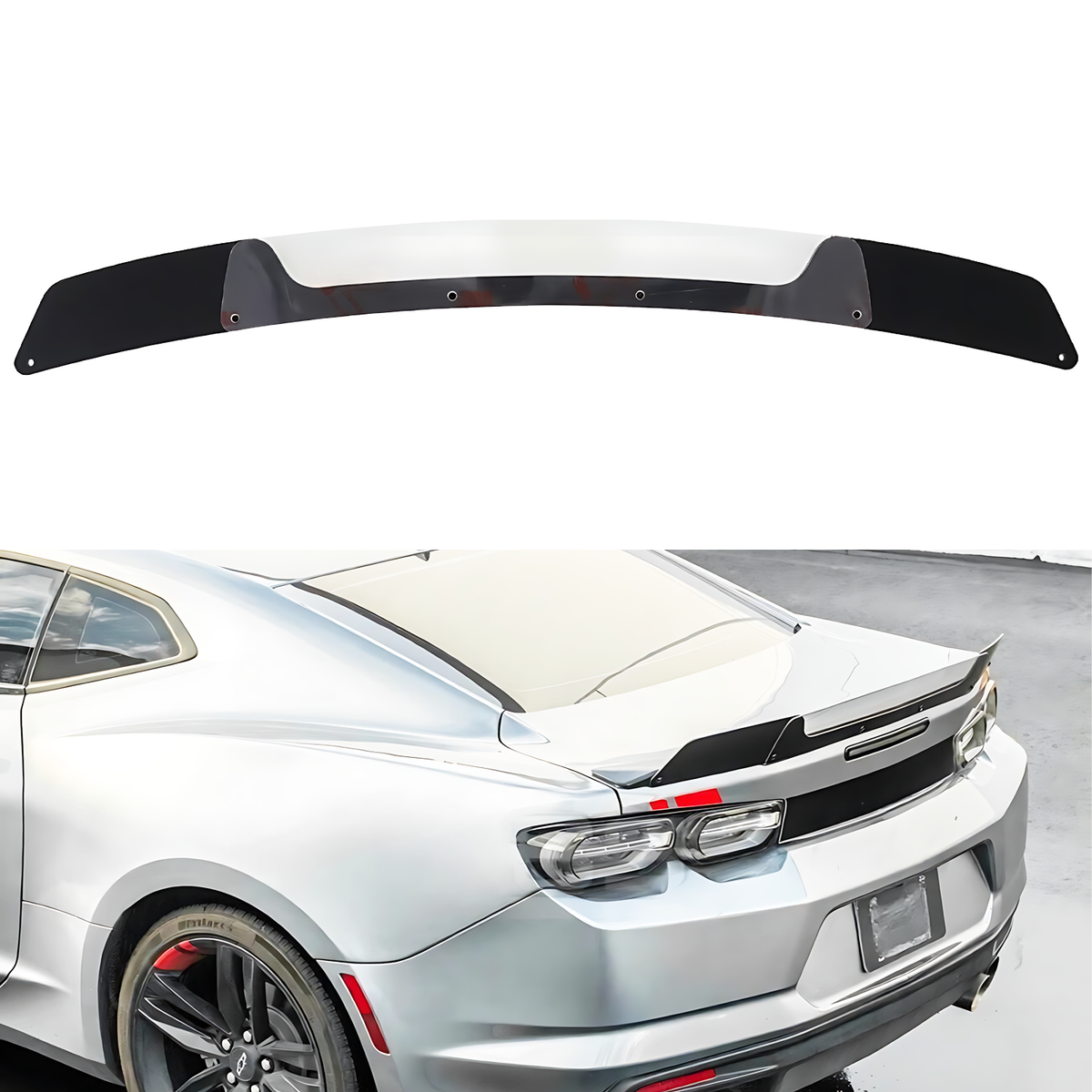 ZL1 1LE Style ABS Unpainted Black Trunk Spoiler – Chevrolet Camaro (2016–2024)