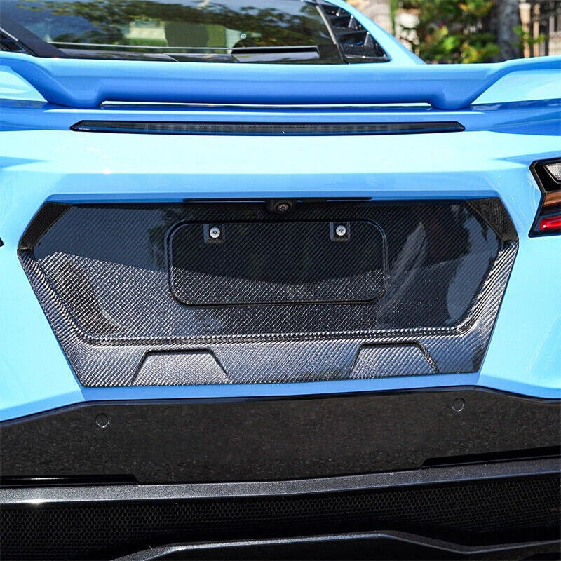 2020–2026 Chevrolet Corvette C8 Carbon Fiber Rear License Plate Frame