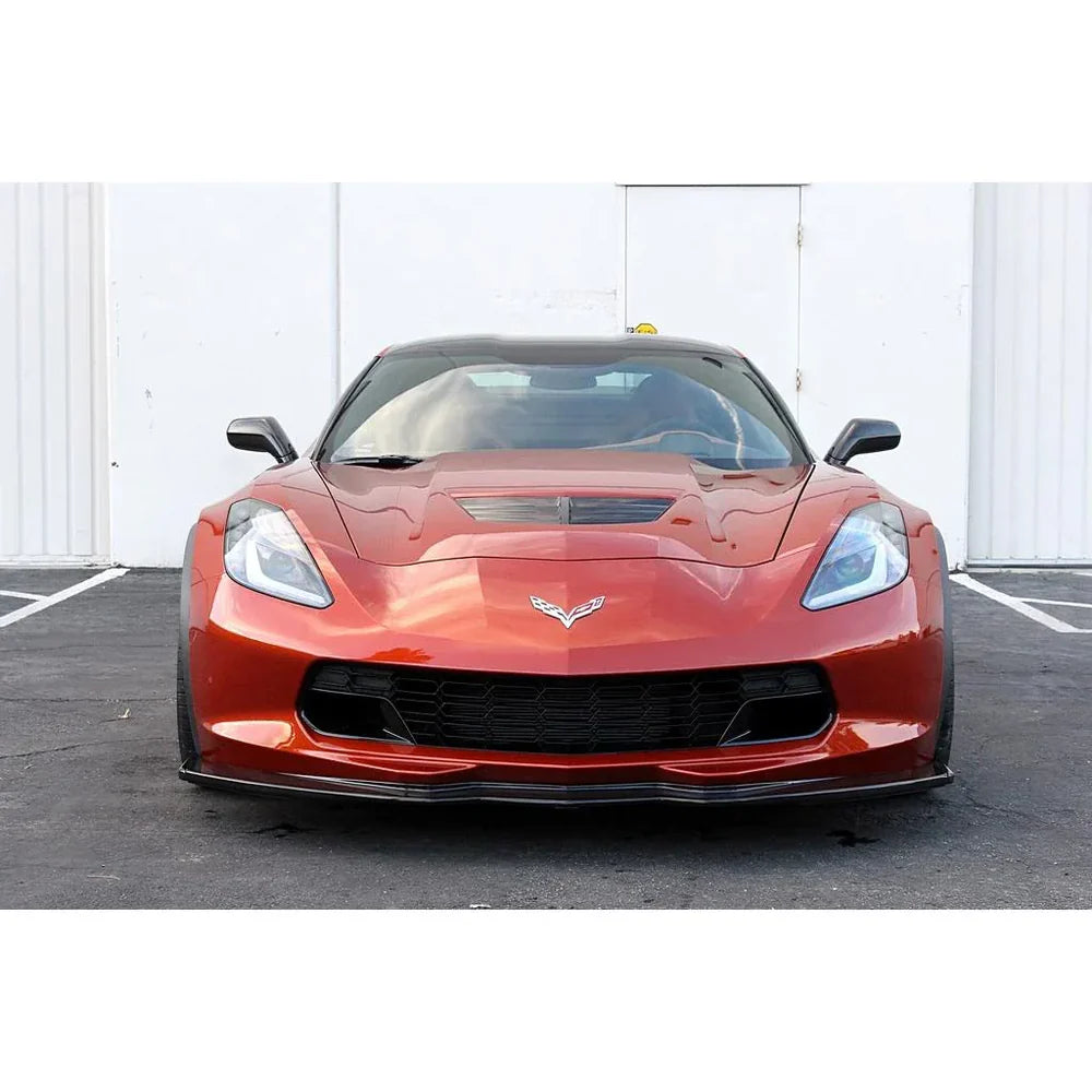 APR STYLE CARBON FIBER FRONT AIR DAM LIP - CHEVROLET CORVETTE C7 (2014–2019) / C7 Z06 (2015–2019)