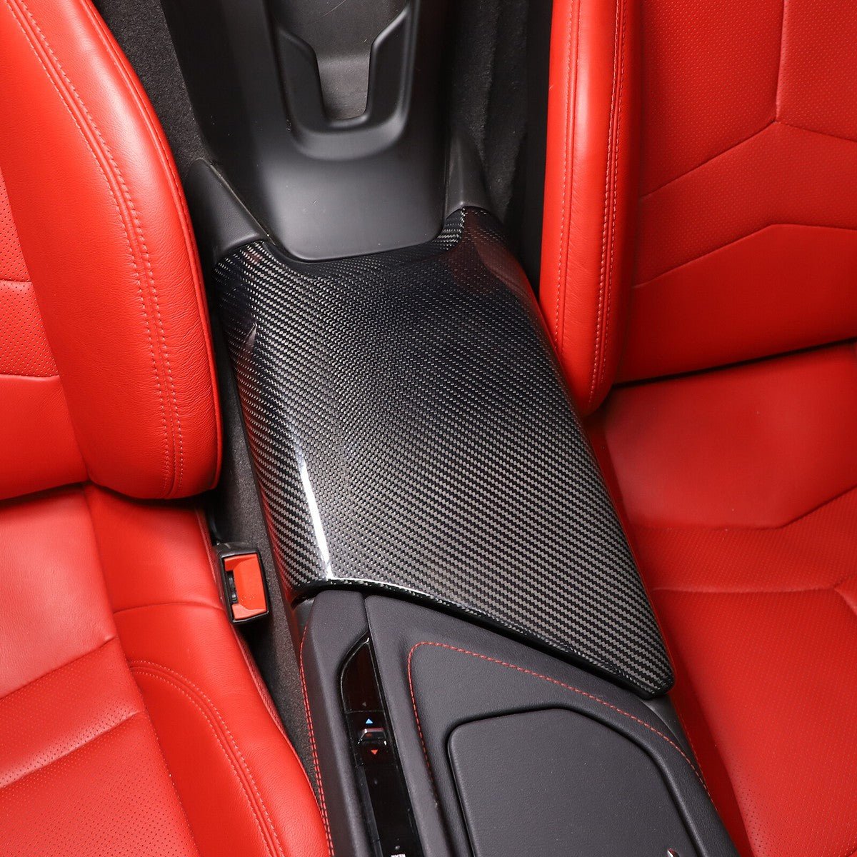 Chevrolet Corvette C8 Real Carbon Fiber Center Console Lid Armrest Cover