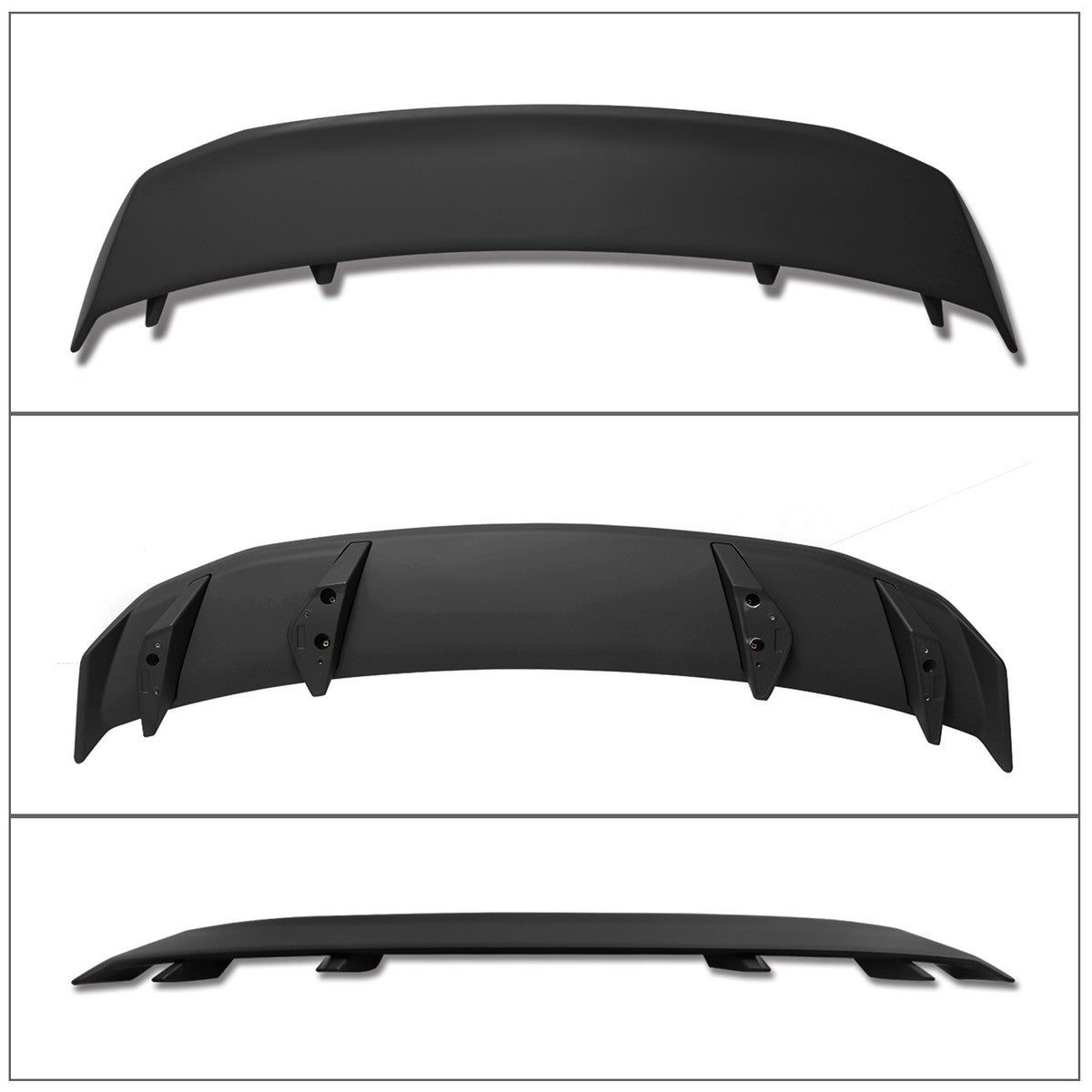 MMD GT500 STYLE MATTE BLACK REAR TRUNK WING SPOILER - FORD MUSTANG (2010–2014)