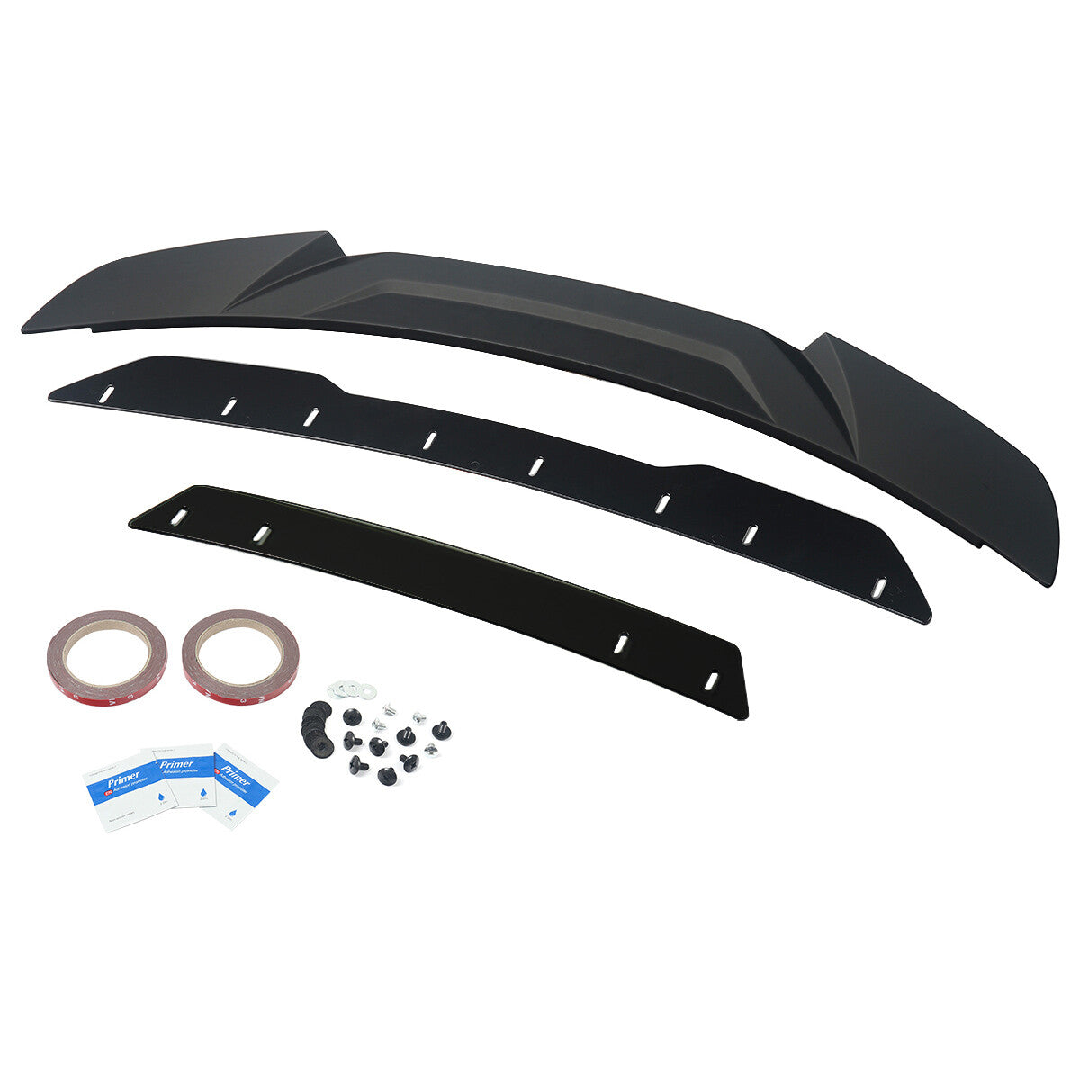 HIGH KICK WICKERBILL STYLE REAR SPOILER SATIN BLACK - FORD MUSTANG (2015–2023)