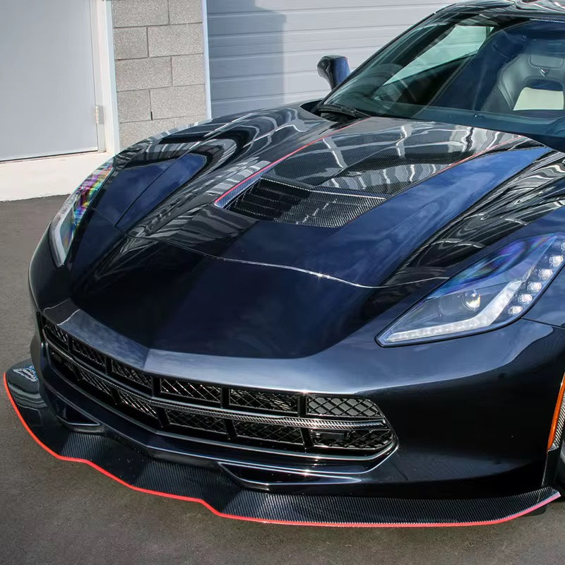 AAD STYLE CARBON FIBER FRONT LIP - CHEVROLET CORVETTE C7 (2014–2019)