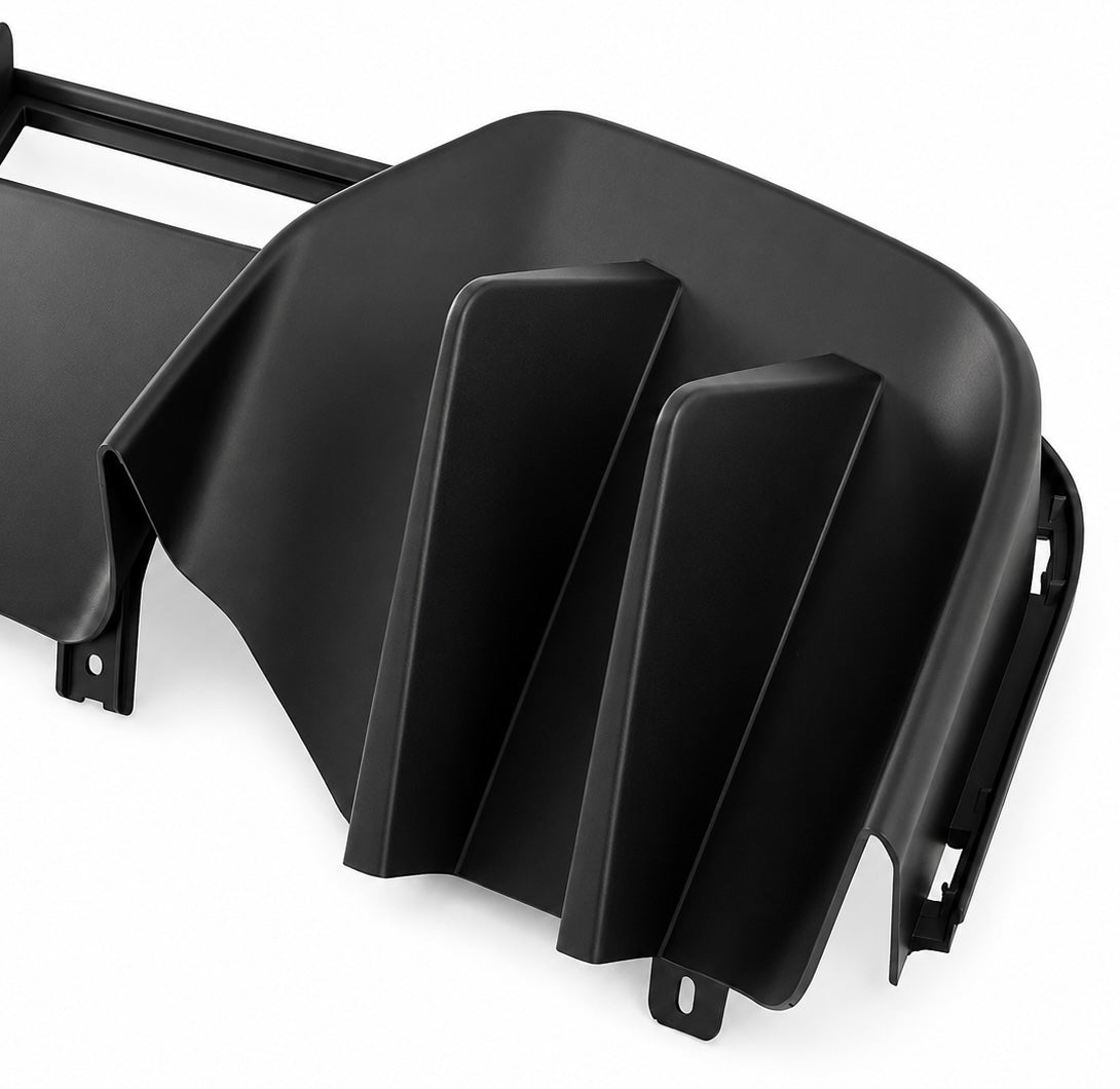 V1 MATTE BLACK REAR BUMPER DIFFUSER - FORD MUSTANG (2015–2017)