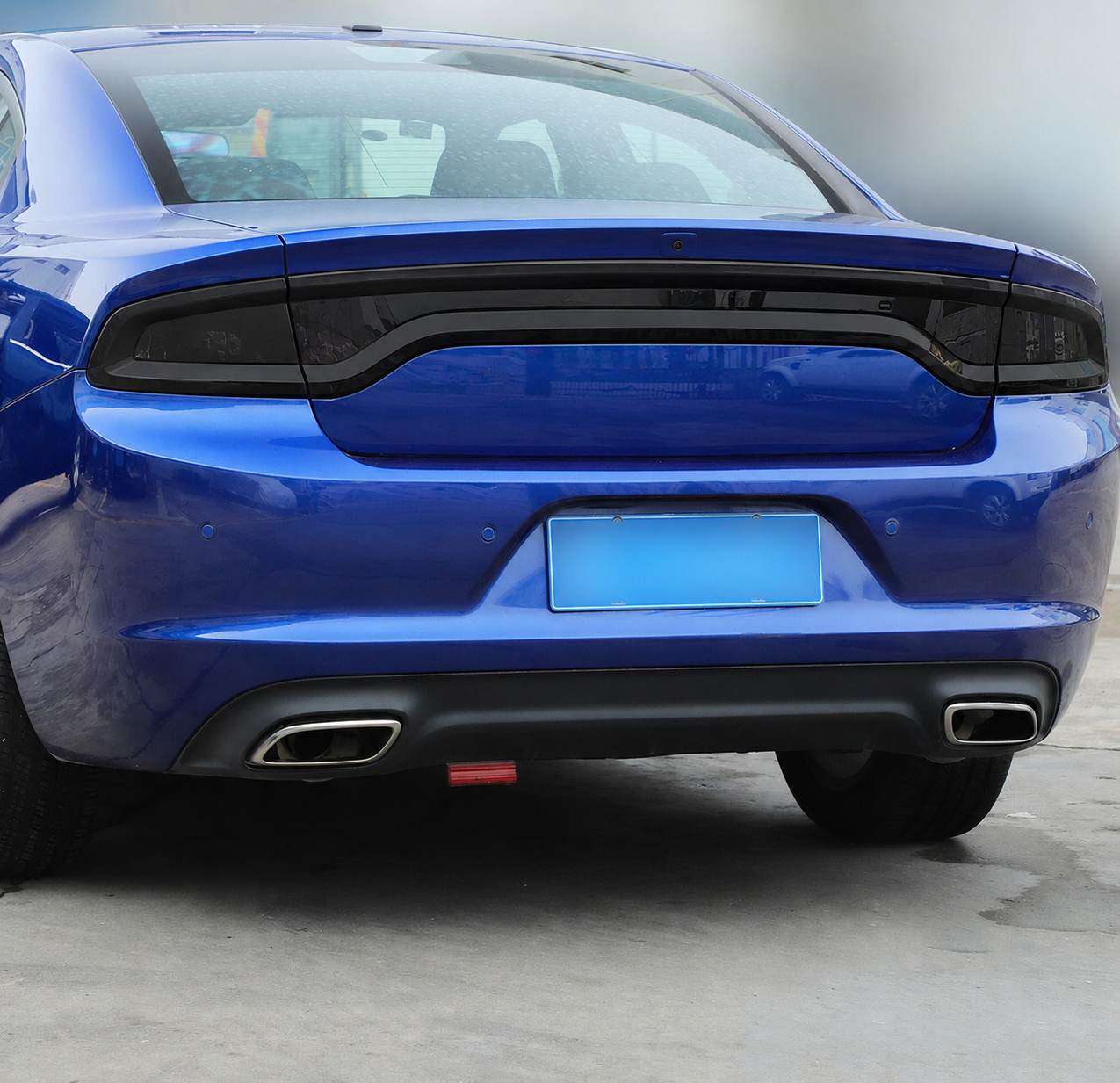 SMOKED TAIL LIGHT COVERS WITH REAR BLACKOUT PANEL - DODGE CHARGER (2015–2023)