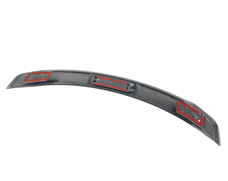 DARK HORSE STYLE 2-PIECE GLOSS CARBON FIBER REAR SPOILER - FORD MUSTANG S650 (2024+)