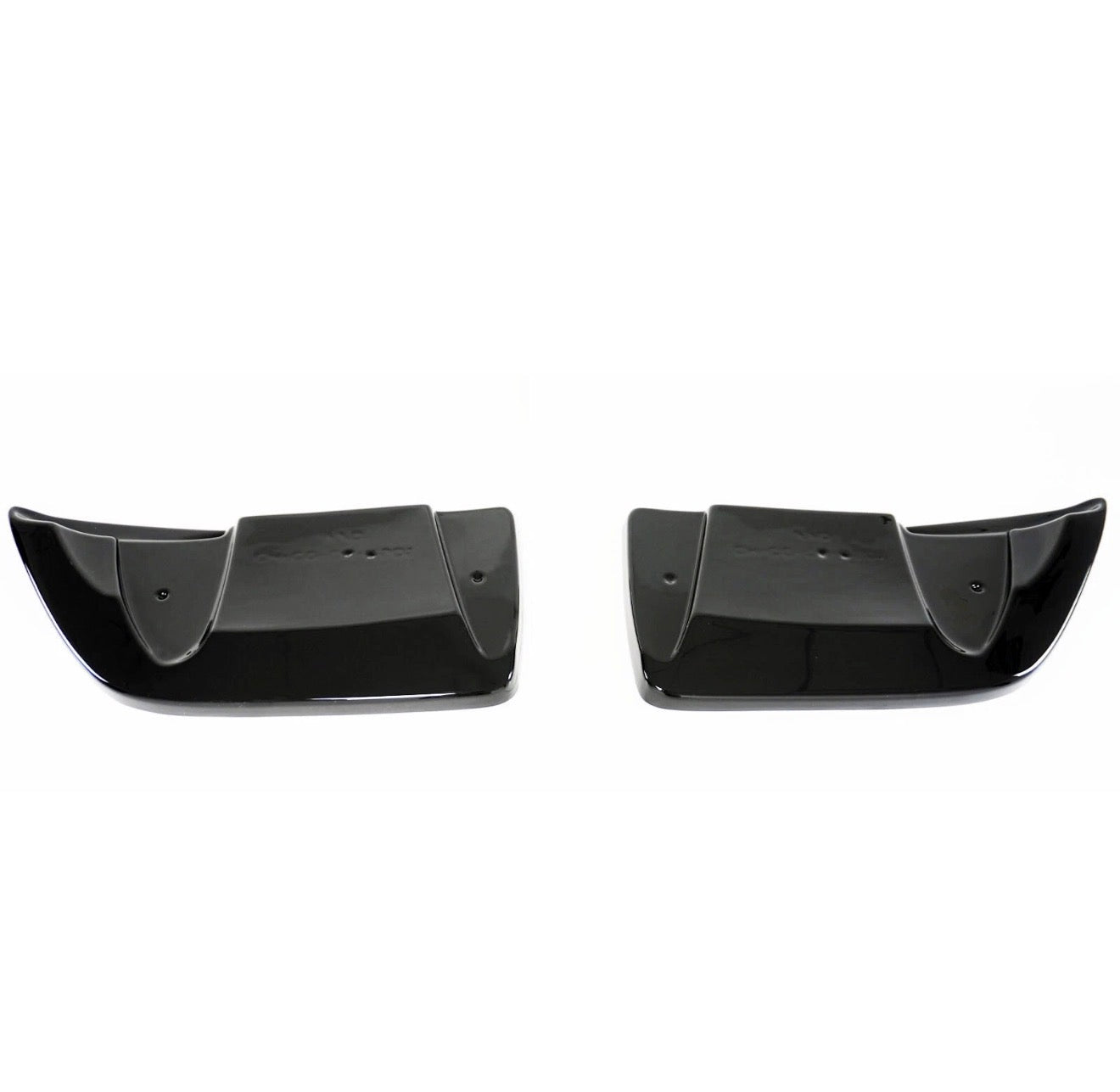 GLOSS BLACK REAR BUMPER SIDE CORNER WINGLETS - CHEVROLET CORVETTE C6 (2005–2013)