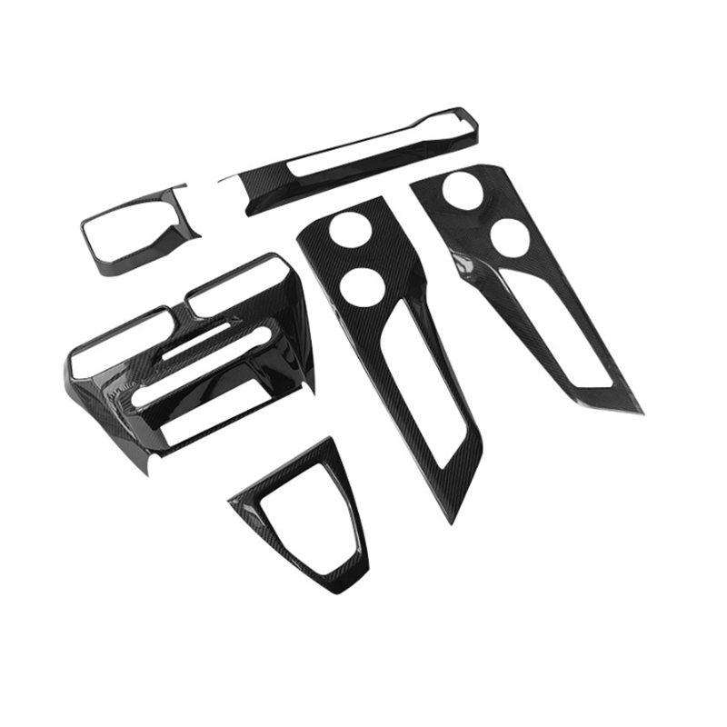 FULL CARBON FIBER CONSOLE, DASH, VENT & DOOR PANEL COVER KIT - FORD MUSTANG (2024+)