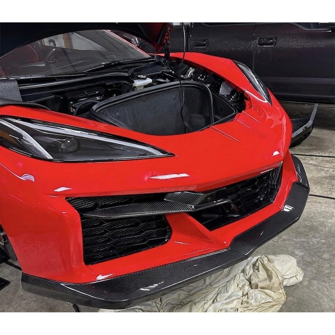 Chevrolet Corvette C8 Z06 Carbon Fiber Front Grille Trim Set