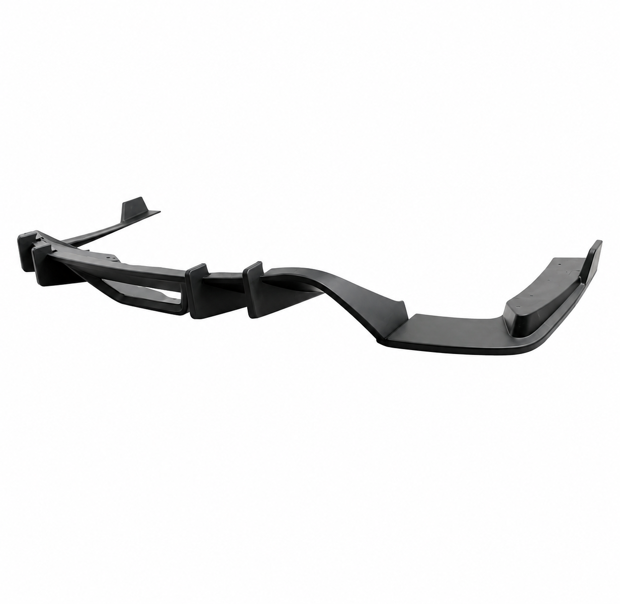 V3 MATTE BLACK REAR BUMPER DIFFUSER W/ CORNER EXTENSIONS - FORD MUSTANG (2015–2017)