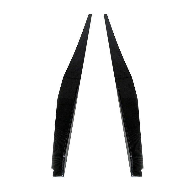 2020–2026 Chevrolet Corvette C8 5VM Style Gloss Black Side Skirts Rocker Panels