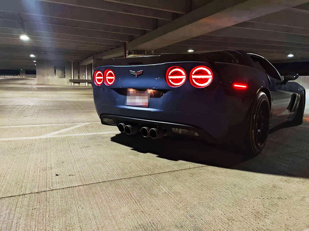 MIDNIGHT ONYX LED TAIL LIGHTS SET - CORVETTE C6 (2005–2013)