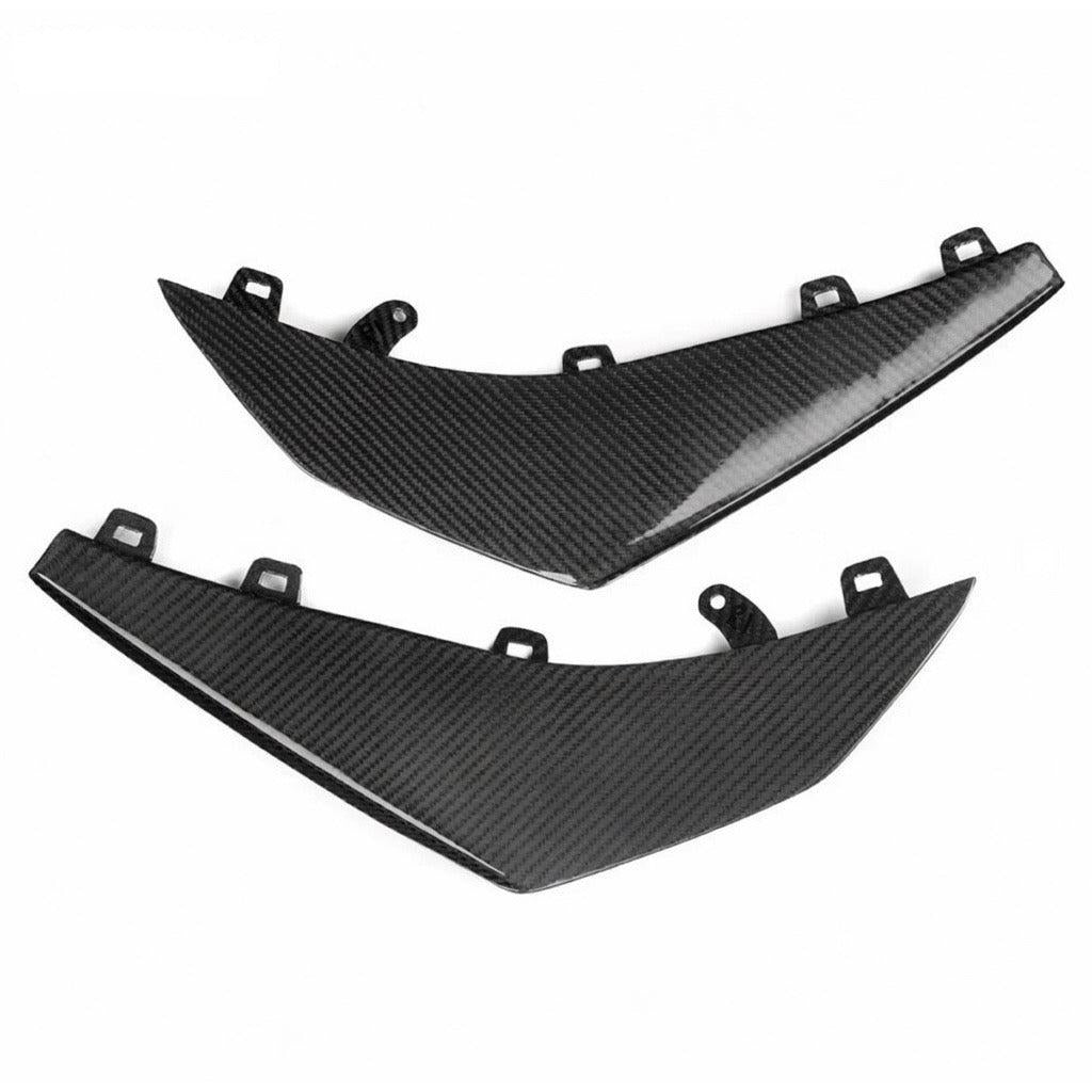 Chevrolet Corvette C8 Z06 Z07 Carbon Fiber Front Bumper Canards (2023+)