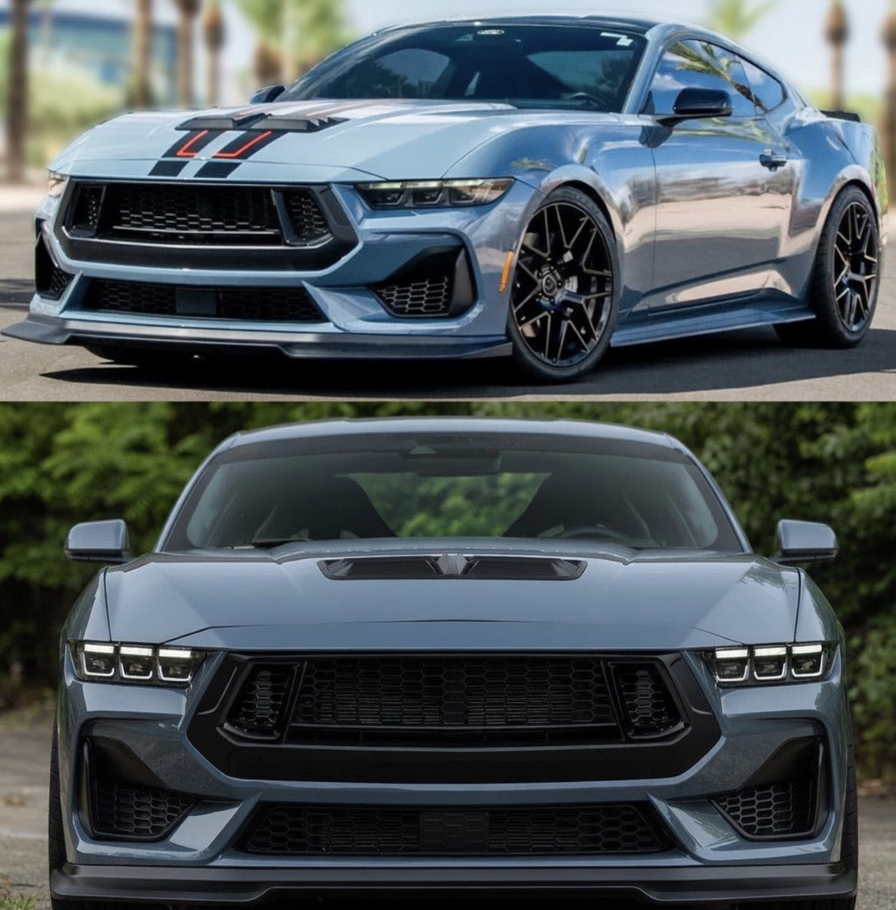 R STYLE FRONT BUMPER LOWER GRILLES REPLACEMENT - FORD MUSTANG GT (2024–2026)