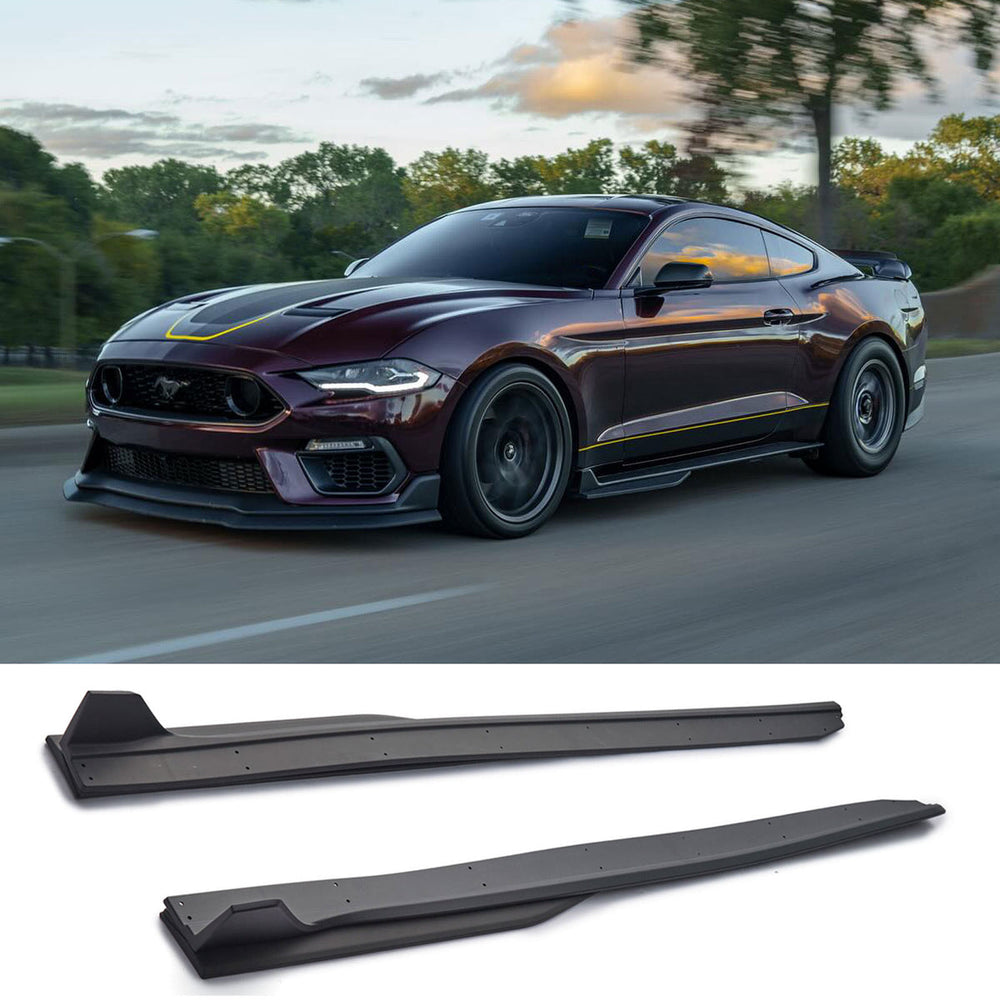 GT500 Style Side Skirts with Extensions - Ford Mustang (2015–2023)