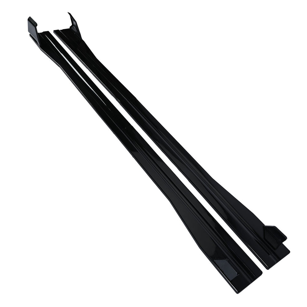 GT350 Style Gloss Black Side Skirts – Ford Mustang (2010–2014)