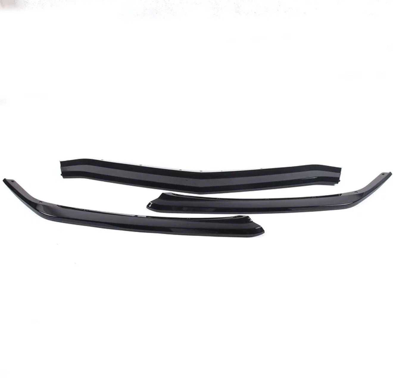 AAD PERFORMANCE GLOSS BLACK 3PC FRONT LIP SPOILER - C8 CORVETTE