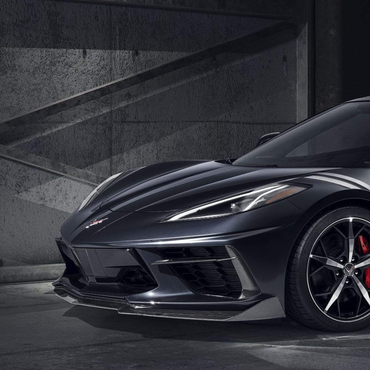 AAD PERFORMANCE 5VM STYLE CARBON FIBER FRONT LIP SPOILER - CORVETTE C8