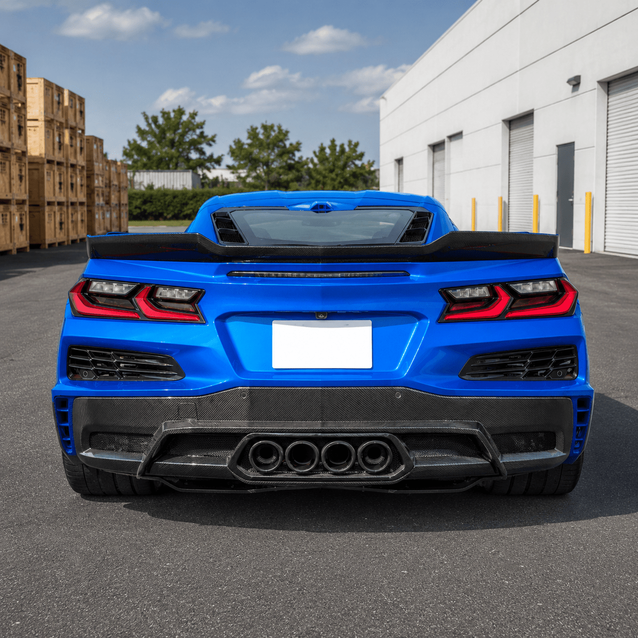 Chevrolet Corvette C8 Z06 - SD Style Carbon Fiber Rear Trunk Spoiler