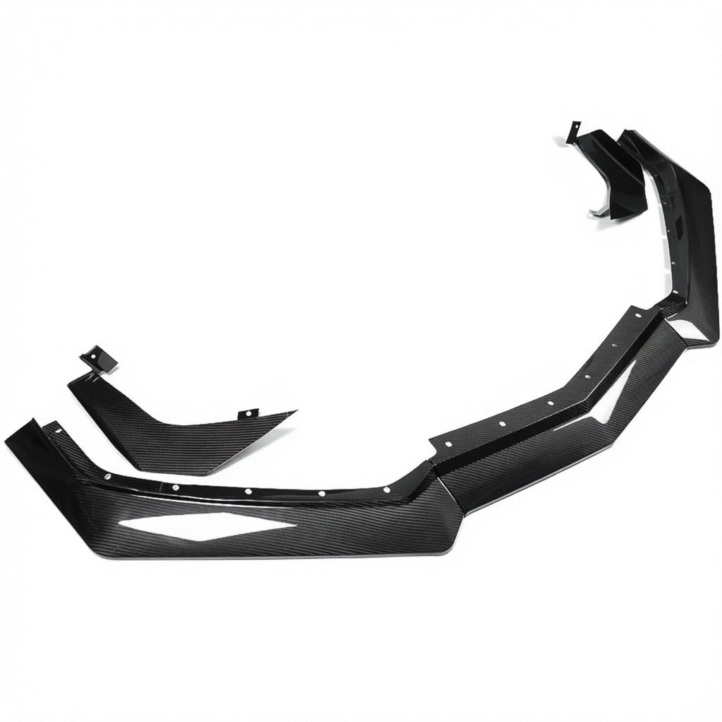 Chevrolet Corvette C8 Stingray Carbon Fiber Z07 Style Front Splitter and Canards