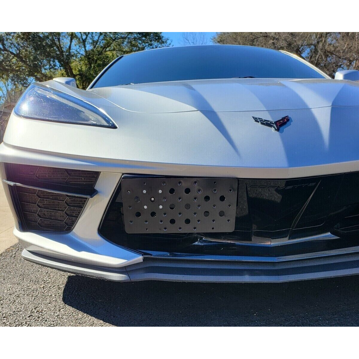 2020–2026 Chevrolet Corvette C8 AAD Front Tow Hook License Plate Bracket