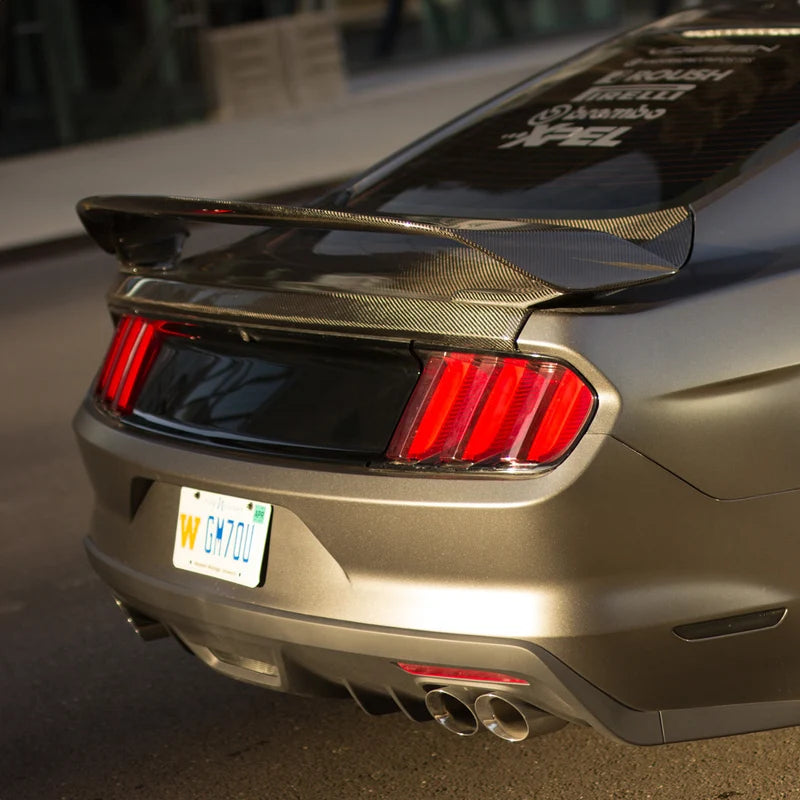 GT350R STYLE REAL CARBON FIBER REAR SPOILER - FORD MUSTANG (2015–2023)