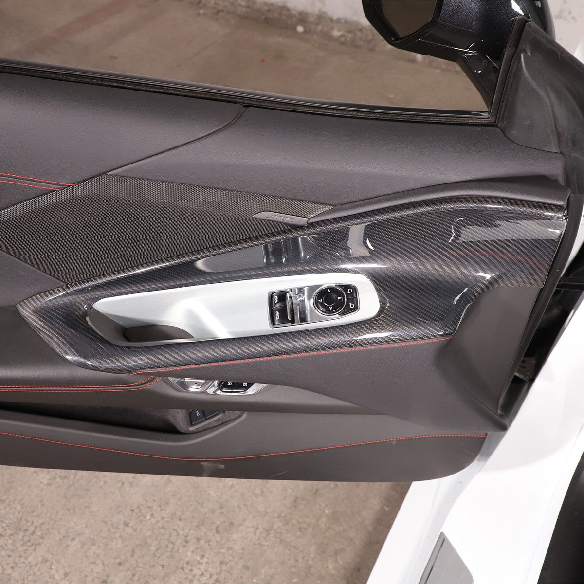 Chevrolet Corvette C8 Carbon Fiber Inner Door Trim Covers