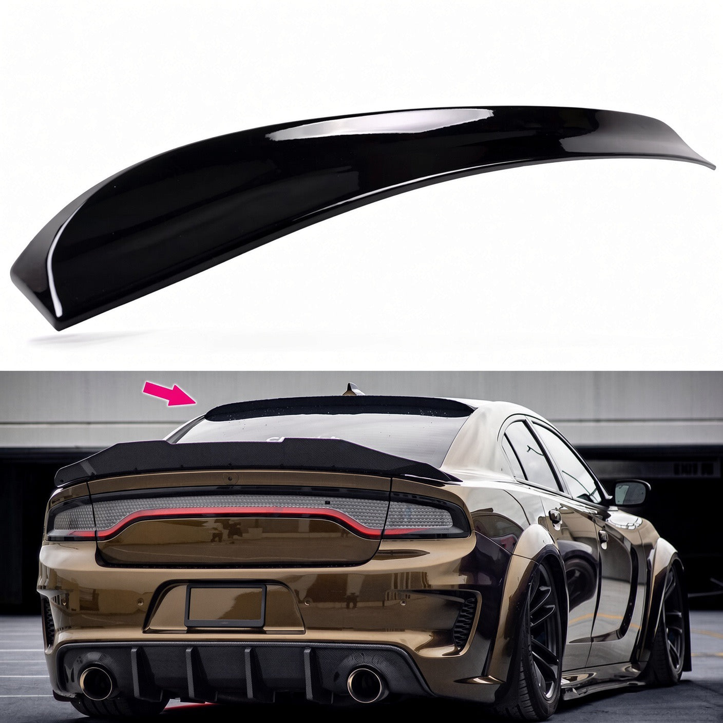 SRT Performance Rear Roof Spoiler – Dodge Charger (2015–2023)