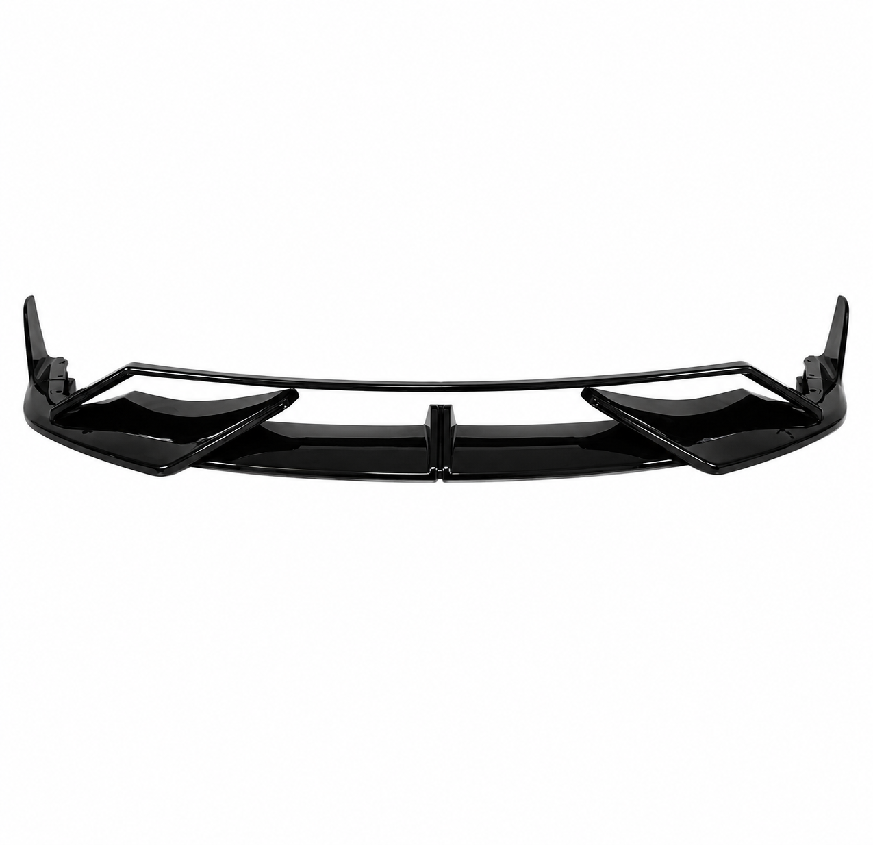 GLOSS BLACK FRONT BUMPER LIP SPLITTER - FORD MUSTANG (2018–2023)