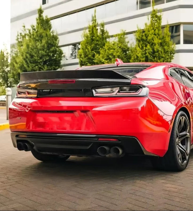 CARBON FIBER DOUBLE-SIDED REAR TRUNK SPOILER - CHEVROLET CAMARO (2016–2024)