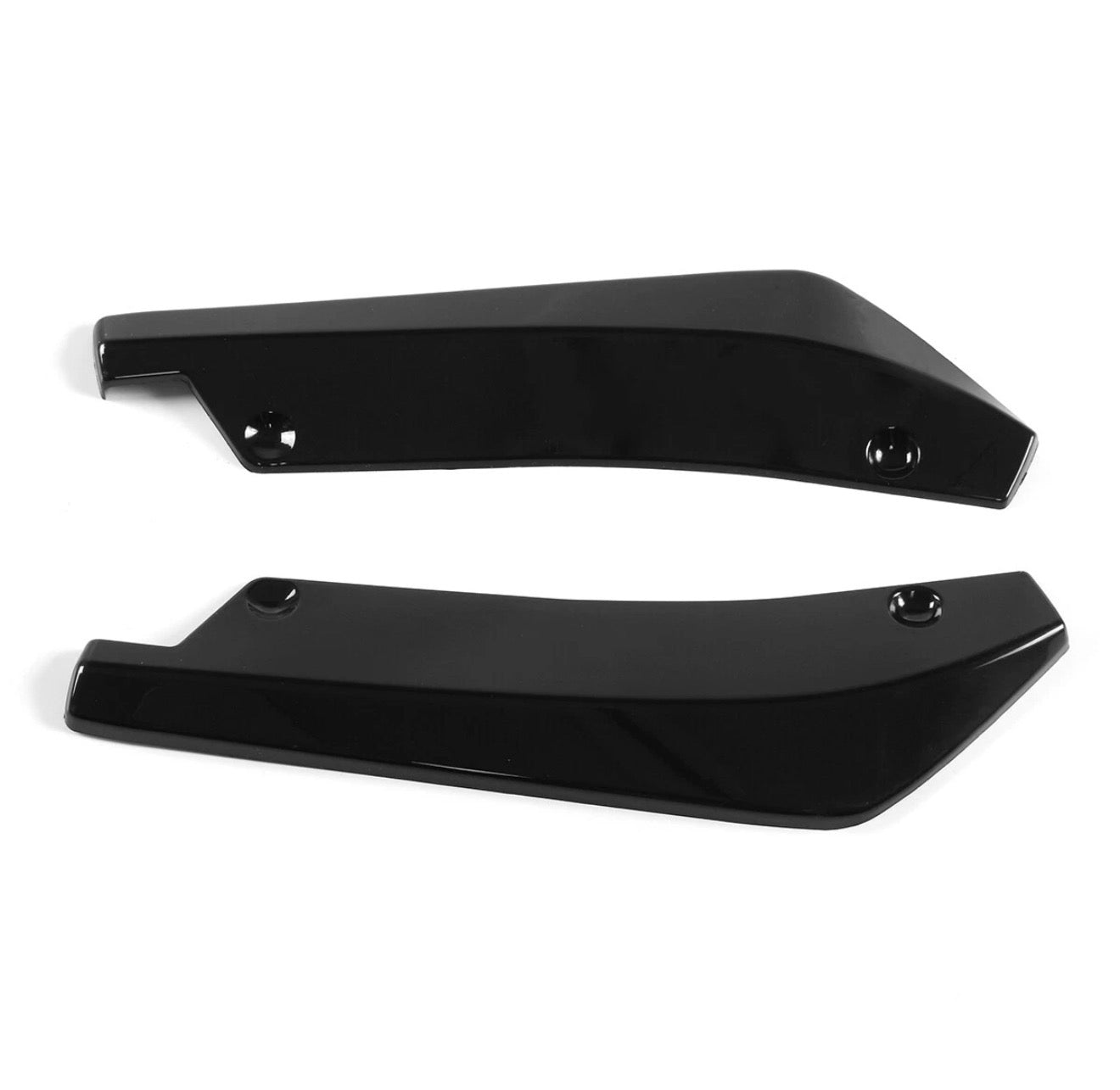 TRACKFORM GLOSS BLACK REAR BUMPER DIFFUSER CANARDS - FORD MUSTANG (2015–2023)