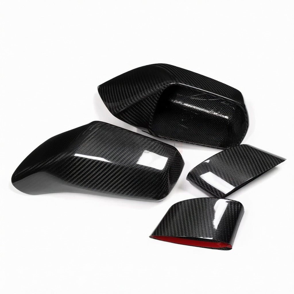 DRY CARBON FIBER SIDE MIRROR COVER OVERLAYS - CHEVROLET CORVETTE C7 (2014–2019)