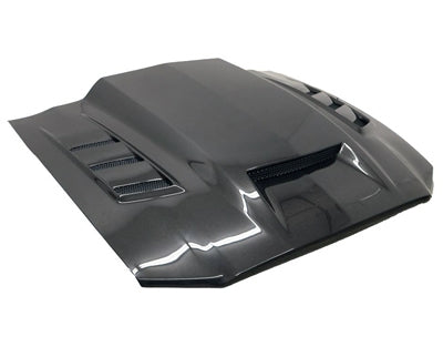 VIS RACING TERMINATOR STYLE CARBON FIBER HOOD - FORD MUSTANG (2011–2014)
