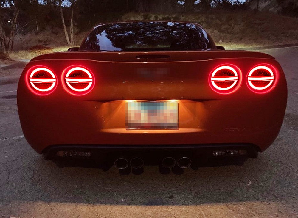 MIDNIGHT ONYX LED TAIL LIGHTS SET - CORVETTE C6 (2005–2013)