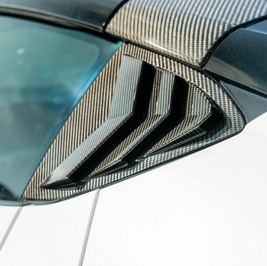2020–2026 Chevrolet Corvette C8 Carbon Fiber Side Window Louvers