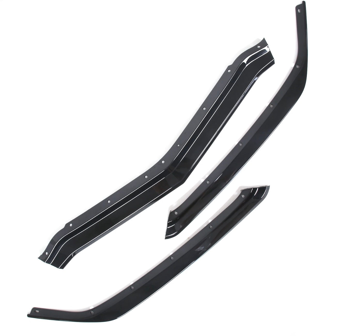 AAD PERFORMANCE GLOSS BLACK 3PC FRONT LIP SPOILER - C8 CORVETTE