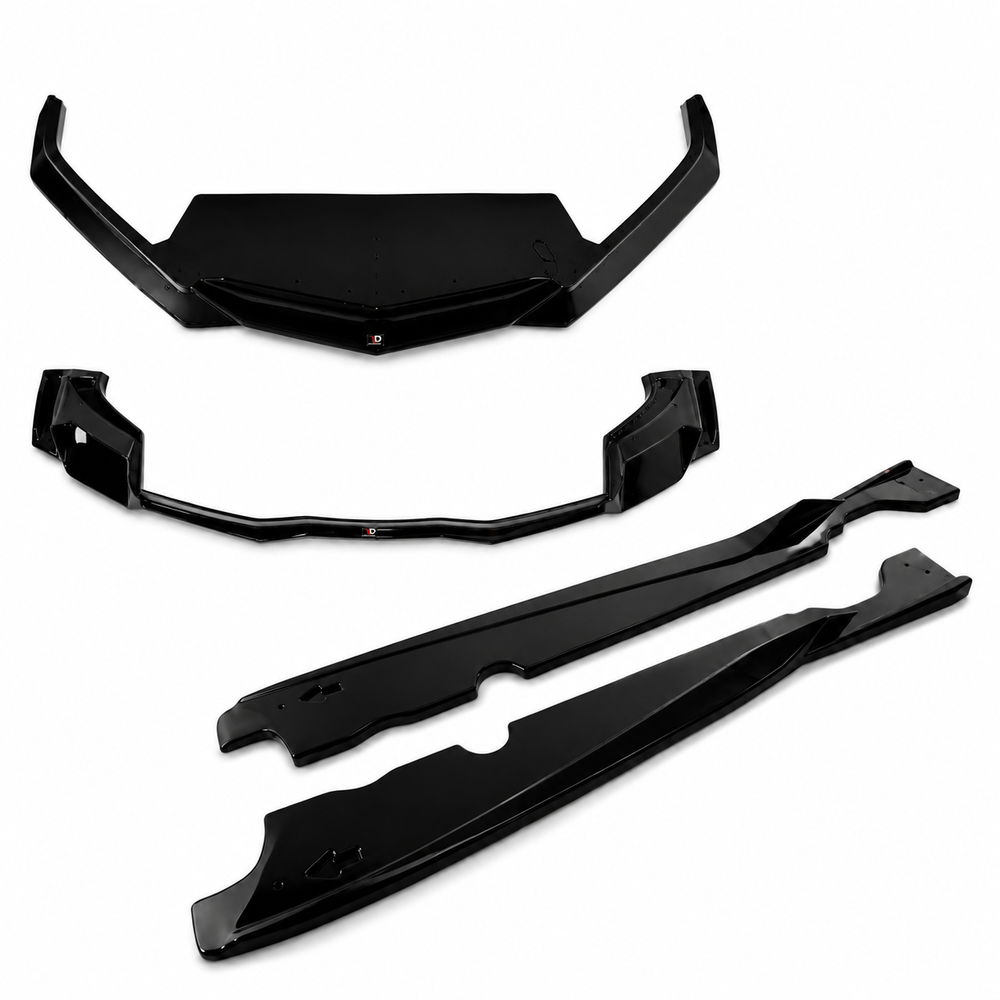 APR Style Full Gloss Black 4-Piece Body Kit - Corvette C8