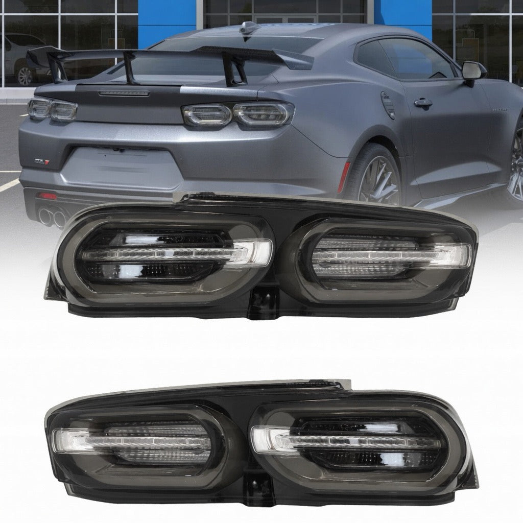 SMOKE BLACK LED TAILLIGHTS - CHEVROLET CAMARO (2019–2024)