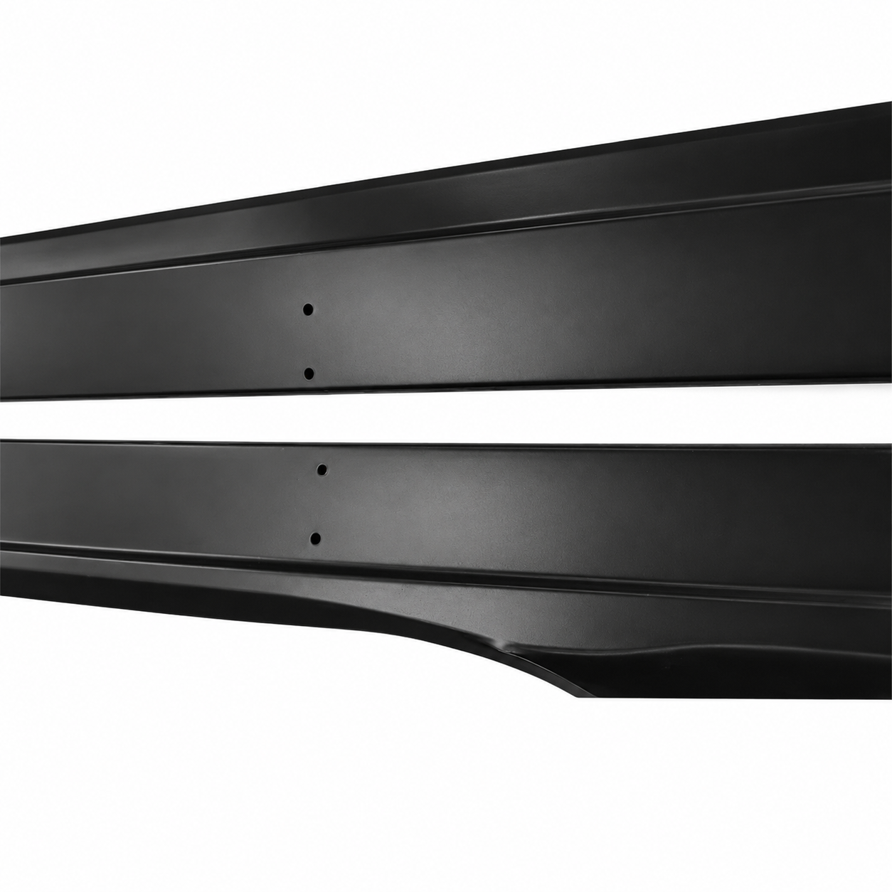 GT500 STYLE 4PCS MATTE BLACK SIDE SKIRTS ROCKER PANELS - FORD MUSTANG (2015–2023)
