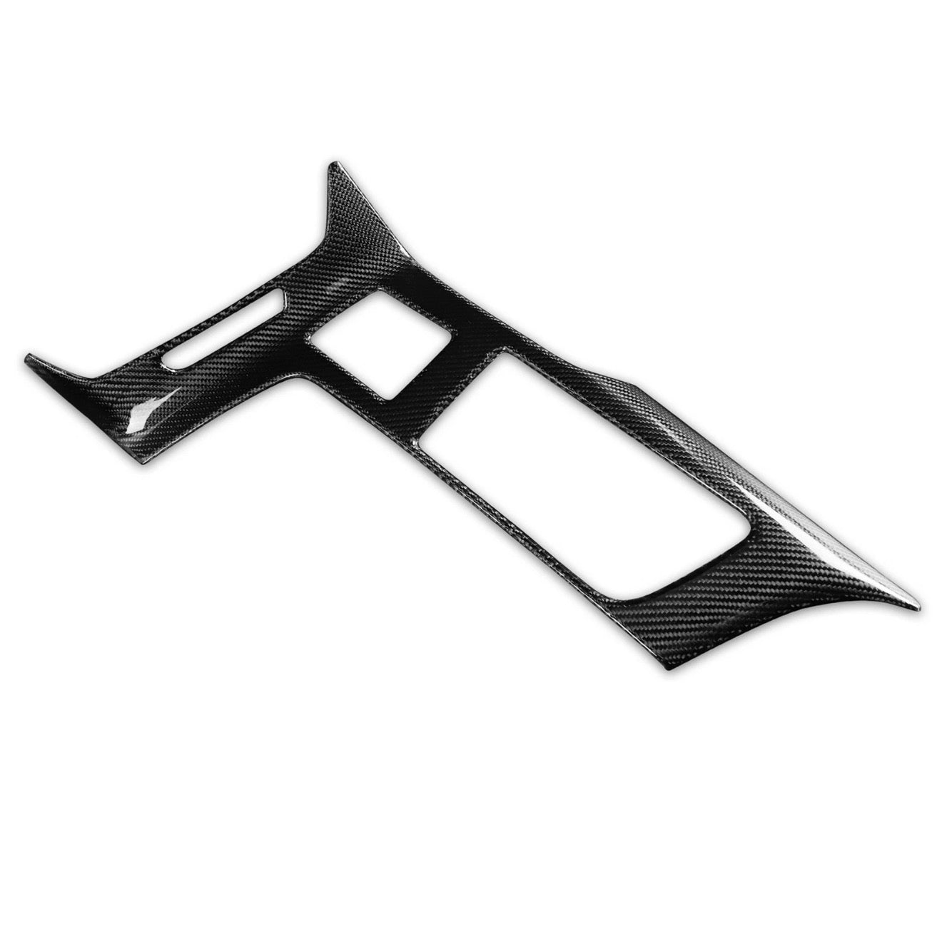 CARBON FIBER CENTER CONSOLE PANEL TRIM COVER FRAME - CHEVROLET CORVETTE C7 (2014–2019)