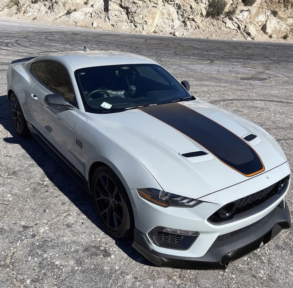 MACH 1 HANDLING PACKAGE STYLE GLOSS BLACK FRONT LIP - FORD MUSTANG MACH 1 (2021–2023)