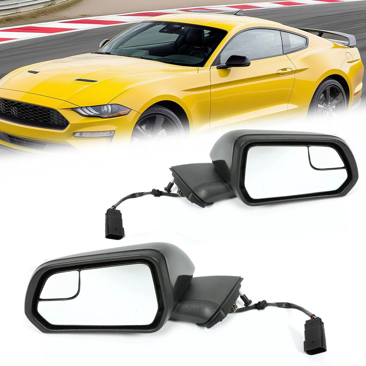 POWER SIDE MIRRORS (DRIVER & PASSENGER SIDE) - FORD MUSTANG (2015–2020)